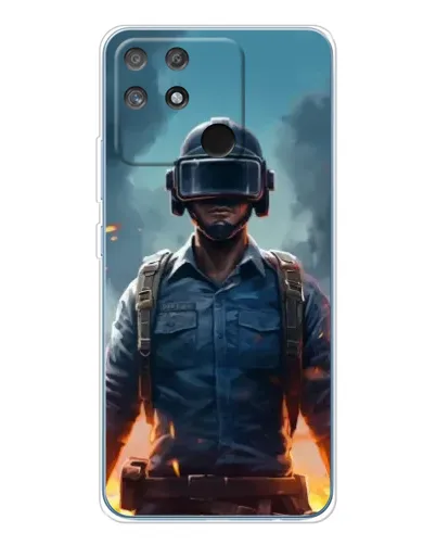 Чехол для Realme NARZO 80 Lite 4G с картинкой «PUBG — реалистичный герой»