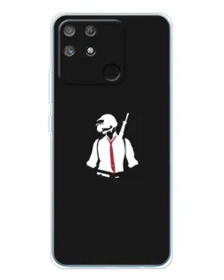 Чехол для Realme NARZO 80 Lite 4G с картинкой «PUBG — силуэт воина»