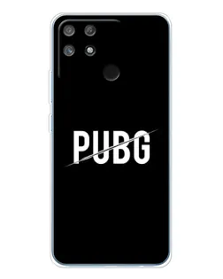 Чехол для Realme NARZO 80 Lite 4G с картинкой «PUBG — белый логотип»