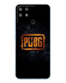 Чехол для Realme NARZO 80 Lite 4G с картинкой «PUBG — золотой логотип»