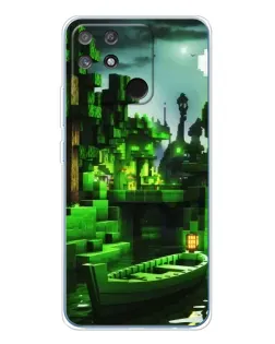 Чохол для Realme NARZO 80 Lite 4G з картинкою «Minecraft лісовий пейзаж»