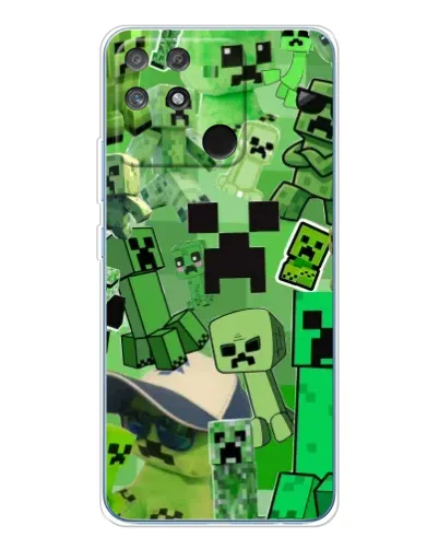 Чохол для Realme NARZO 80 Lite 4G з картинкою «Кріпери Minecraft»