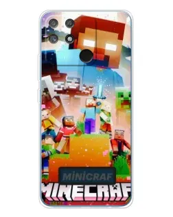Чохол для Realme NARZO 80 Lite 4G з картинкою «Minecraft герої гри»