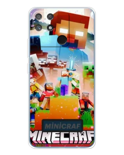 Чохол для Realme NARZO 80 Lite 4G з картинкою «Minecraft герої гри»