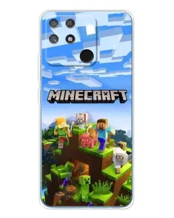 Чохол для Realme NARZO 80 Lite 4G з картинкою «Minecraft класичний світ»