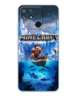 Чохол для Realme NARZO 80 Lite 4G з картинкою «Minecraft льодянийсвіт»