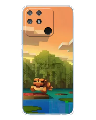 Чохол для Realme NARZO 80 Lite 4G з картинкою «Майнкрафт захід сонця»