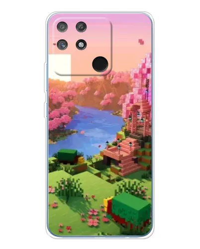 Чохол для Realme NARZO 80 Lite 4G з картинкою «Рожеве дерево Minecraft»