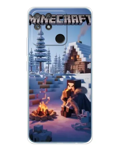 Чохол для Realme NARZO 80 Lite 4G з картинкою «Зимовий Minecraft»