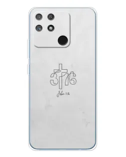 Чохол для Realme NARZO 80 Lite 4G з картинкою «Івана 3:16 Хрест»