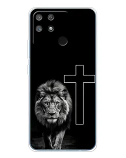 Чохол для Realme NARZO 80 Lite 4G з картинкою «Лев та Хрест»