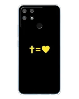 Чохол для Realme NARZO 80 Lite 4G з картинкою «Серце та Хрест»