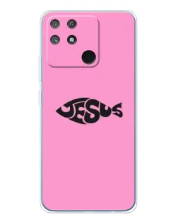 Чохол для Realme NARZO 80 Lite 4G з картинкою «Рожевий символ Jesus»
