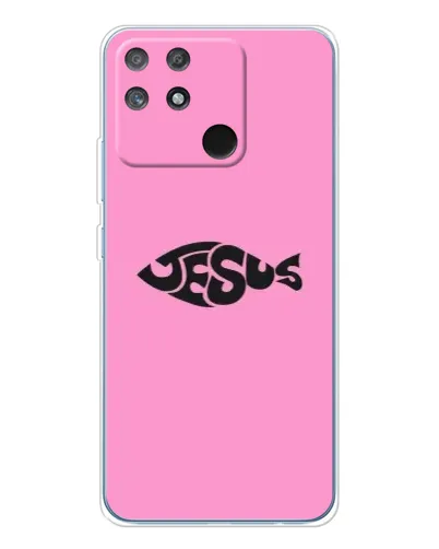 Чохол для Realme NARZO 80 Lite 4G з картинкою «Рожевий символ Jesus» Чохол для Realme NARZO 80 Lite 4G з картинкою «Рожевий символ Jesus»