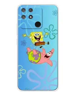 Чехол для Realme NARZO 80 Lite 4G с картинкой «Спанч Боб и Патрик»