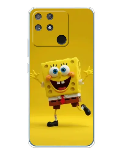 Чехол для Realme NARZO 80 Lite 4G с картинкой «Позитивный Губка Боб»