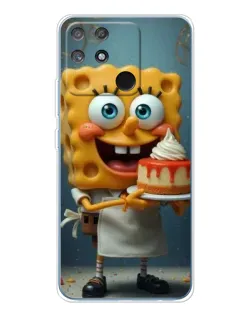 Чехол для Realme NARZO 80 Lite 4G с картинкой «Повар Спанч Боб»