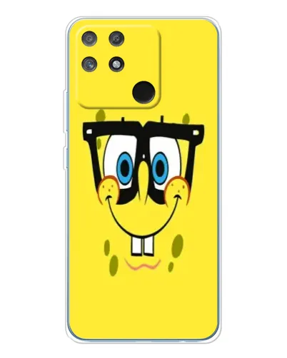Чехол для Realme NARZO 80 Lite 4G с картинкой «Минималистичный Спанч Боб» Чехол для Realme NARZO 80 Lite 4G с картинкой «Минималистичный Спанч Боб»