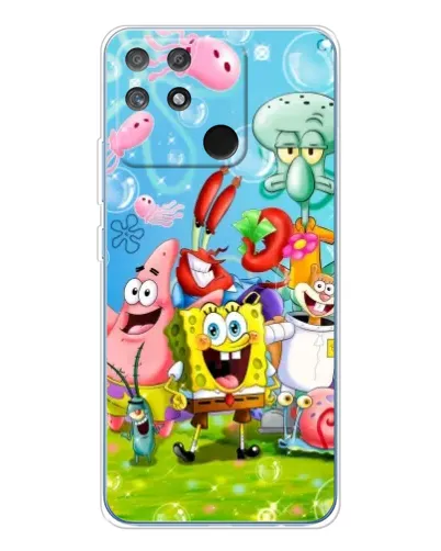 Чехол для Realme NARZO 80 Lite 4G с картинкой «Губка Боб и друзья» Чехол для Realme NARZO 80 Lite 4G с картинкой «Губка Боб и друзья»