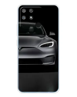 Чехол для Realme NARZO 80 Lite 4G с картинкой «Tesla Model S Look» Чехол для Realme NARZO 80 Lite 4G с картинкой «Tesla Model S Look»