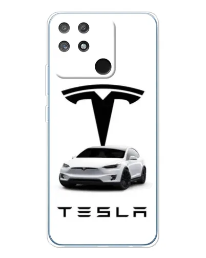 Чехол для Realme NARZO 80 Lite 4G с картинкой «Tesla White Style»