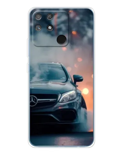 Чехол для Realme NARZO 80 Lite 4G с картинкой «Mercedes — ночной город»
