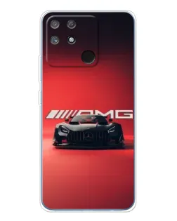 Чехол для Realme NARZO 80 Lite 4G с картинкой «Mercedes AMG — красная линия»
