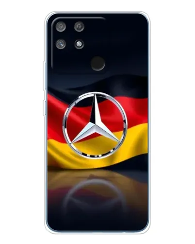 Чехол для Realme NARZO 80 Lite 4G с картинкой «Mercedes — флаг Германии»