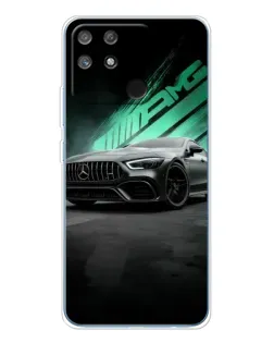 Чехол для Realme NARZO 80 Lite 4G с картинкой «Темный Mercedes AMG»