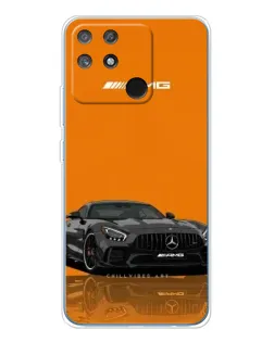 Чехол для Realme NARZO 80 Lite 4G с картинкой «Оранжевый Mercedes AMG»