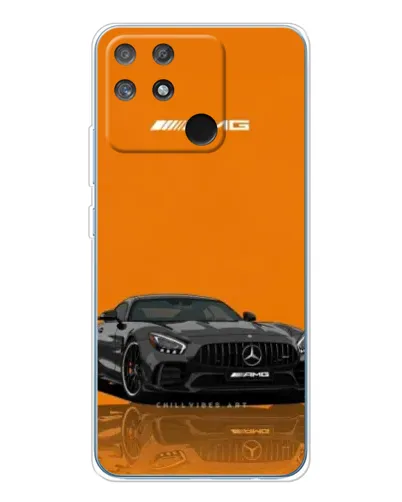 Чехол для Realme NARZO 80 Lite 4G с картинкой «Оранжевый Mercedes AMG»