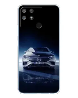 Чехол для Realme NARZO 80 Lite 4G с картинкой «Ночной Mercedes EQ»