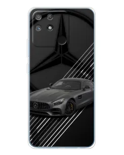 Чехол для Realme NARZO 80 Lite 4G с картинкой «Mercedes AMG — графика»