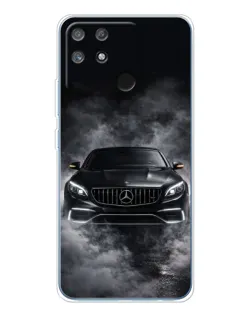 Чехол для Realme NARZO 80 Lite 4G с картинкой «Mercedes в дыму»