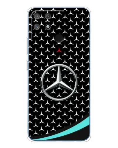 Чехол для Realme NARZO 80 Lite 4G с картинкой «Mercedes — бирюзовый акцент»