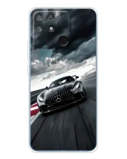 Чехол для Realme NARZO 80 Lite 4G с картинкой «Гоночный Mercedes AMG»