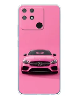Чехол для Realme NARZO 80 Lite 4G с картинкой «Розовый Mercedes AMG»