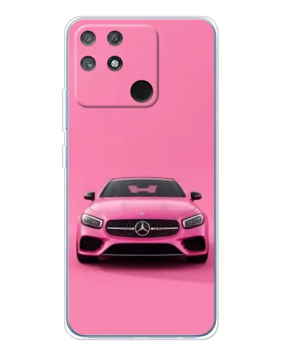Чехол для Realme NARZO 80 Lite 4G с картинкой «Розовый Mercedes AMG»