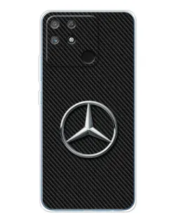 Чехол для Realme NARZO 80 Lite 4G с картинкой «Карбоновый Mercedes стиль»