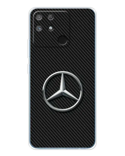 Чехол для Realme NARZO 80 Lite 4G с картинкой «Карбоновый Mercedes стиль»