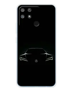 Чехол для Realme NARZO 80 Lite 4G с картинкой «Mercedes — силуэт авто»