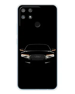 Чехол для Realme NARZO 80 Lite 4G с картинкой «Audi — ночной контур»