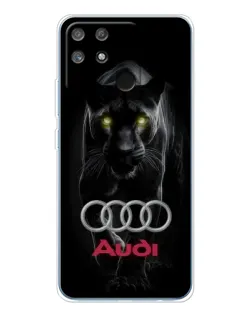 Чехол для Realme NARZO 80 Lite 4G с картинкой «Пантера и Audi»
