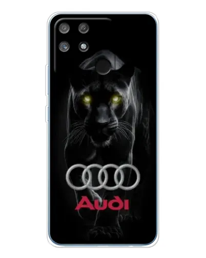 Чехол для Realme NARZO 80 Lite 4G с картинкой «Пантера и Audi»