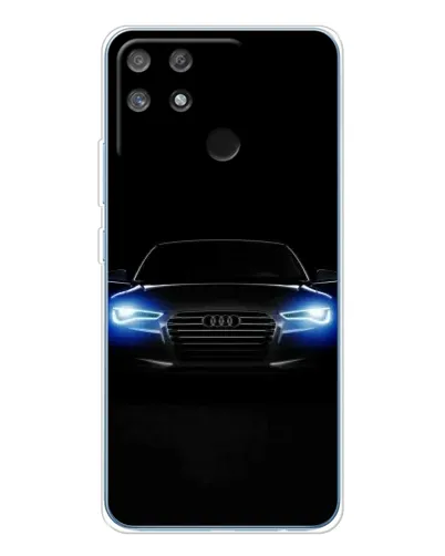 Чехол для Realme NARZO 80 Lite 4G с картинкой «Audi в неоне»