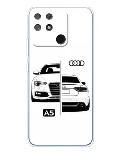 Чехол для Realme NARZO 80 Lite 4G с картинкой «Audi — контрастный дизайн»