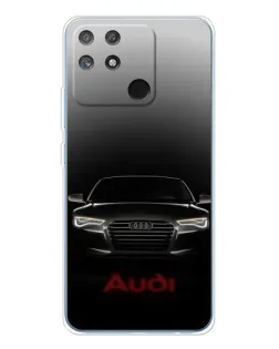 Чехол для Realme NARZO 80 Lite 4G с картинкой «Audi — градиентный контур»