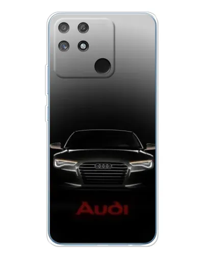 Чехол для Realme NARZO 80 Lite 4G с картинкой «Audi — градиентный контур»