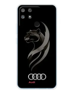Чехол для Realme NARZO 80 Lite 4G с картинкой «Графика — пантера и Audi»