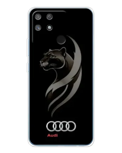 Чехол для Realme NARZO 80 Lite 4G с картинкой «Графика — пантера и Audi»